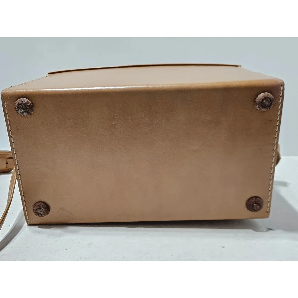 Vintage Hasselblad Leather Camera Case Brown Hard Shell Shoulder Bag
